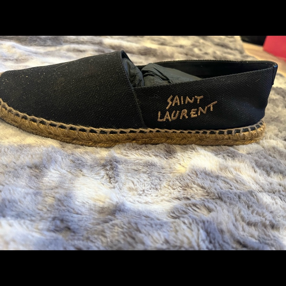 Saint Laurent Embroidered Espadrilles